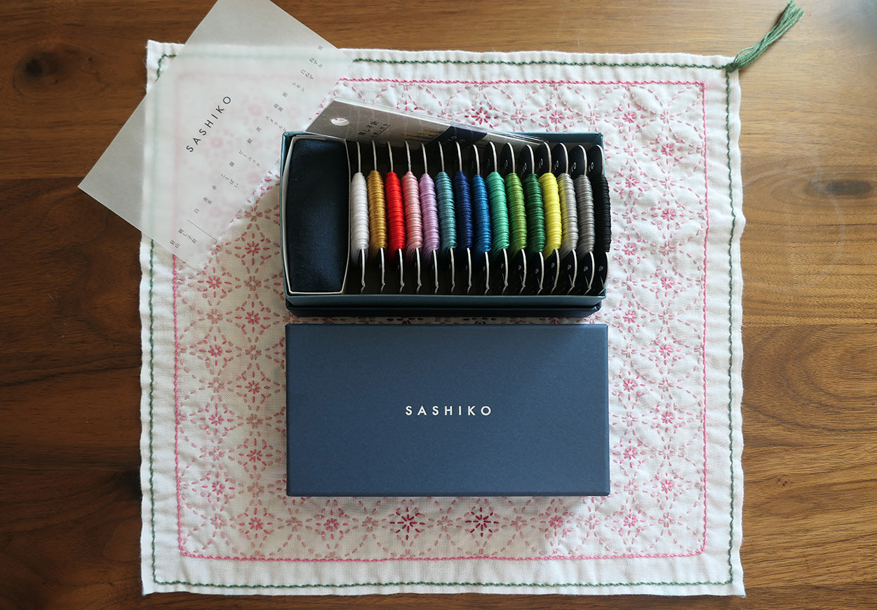 사시코 매트 _ 사쿠라 싯포 (shippo,七宝) 태슬 매트