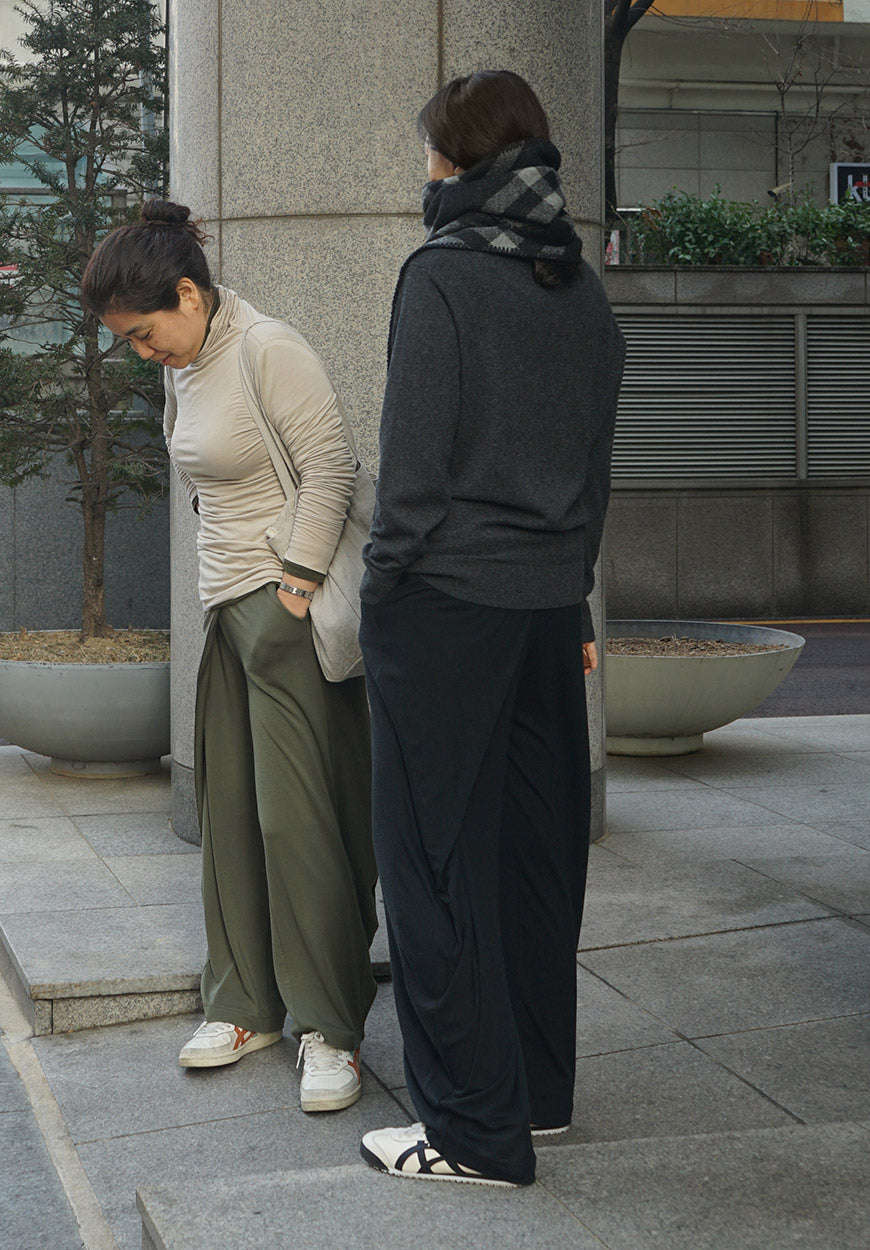 저지 랩팬츠 (블랙)