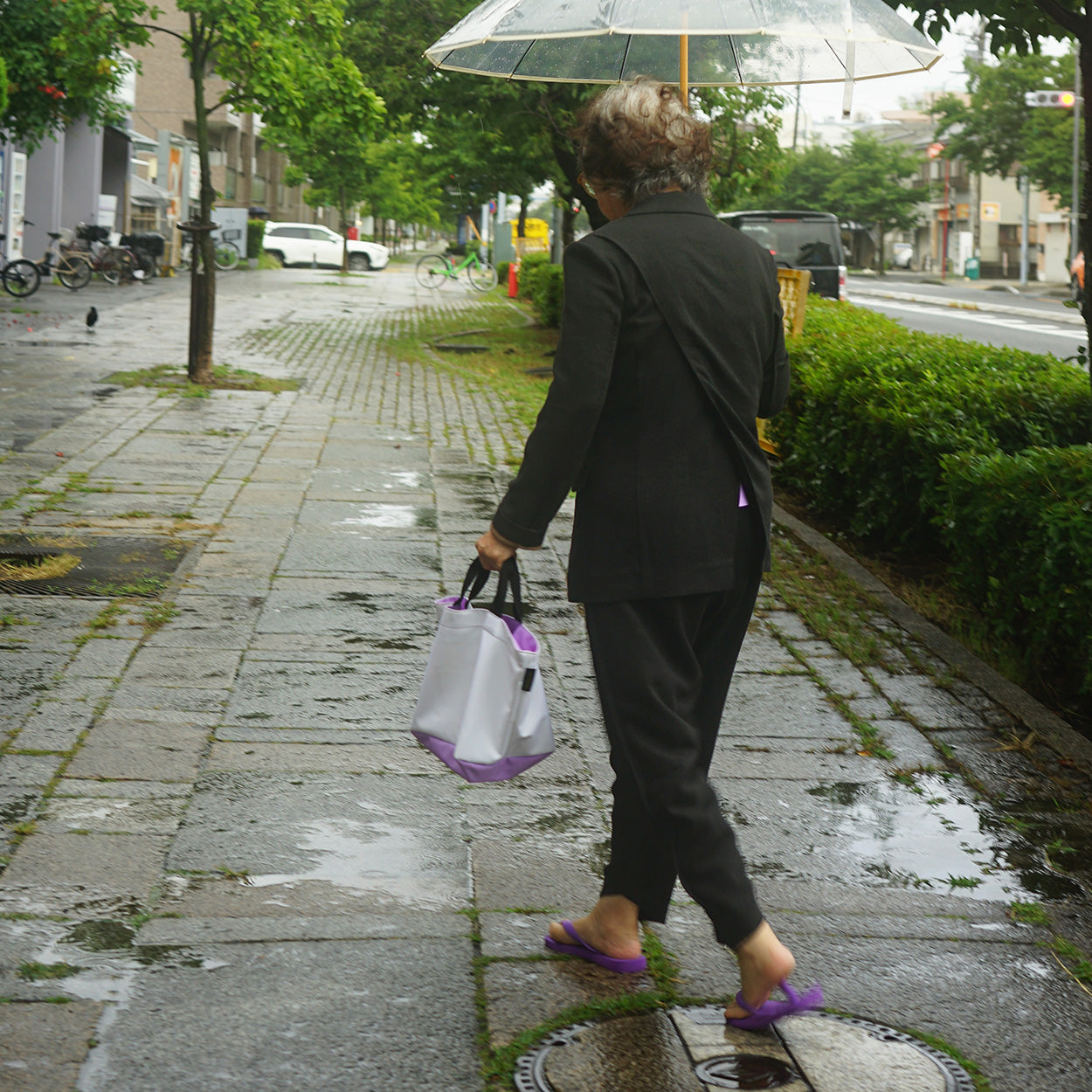 리넨 언밸런스 블레이저 (블랙)