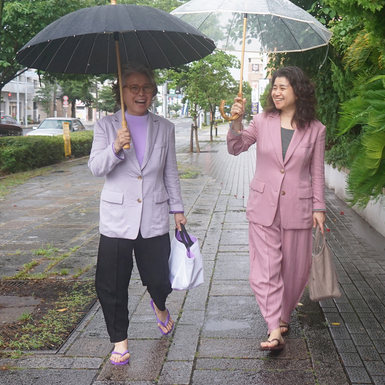 리넨 언밸런스 블레이저 (인디핑크)