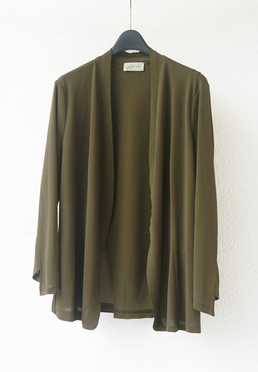 강연 저지 언밸런스 블레이저 (올리브)