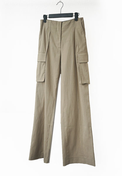 리넨 카고 턱팬츠 (카키베이지) / 베이지 컬러 주문 가능