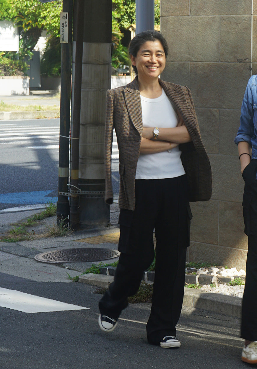 리넨 카고 턱팬츠 (블랙)