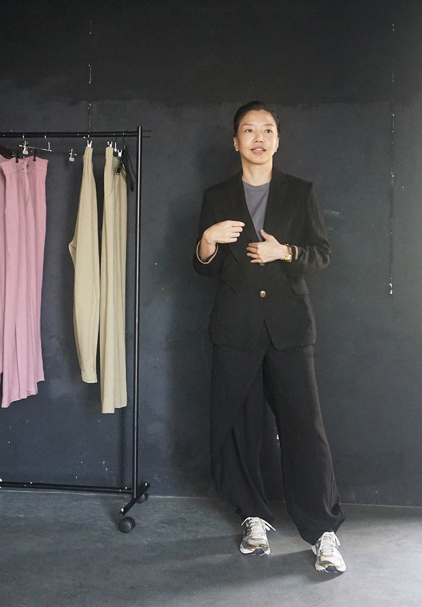 프리오더 (선주문) :: 리넨 랩팬츠 (블랙)