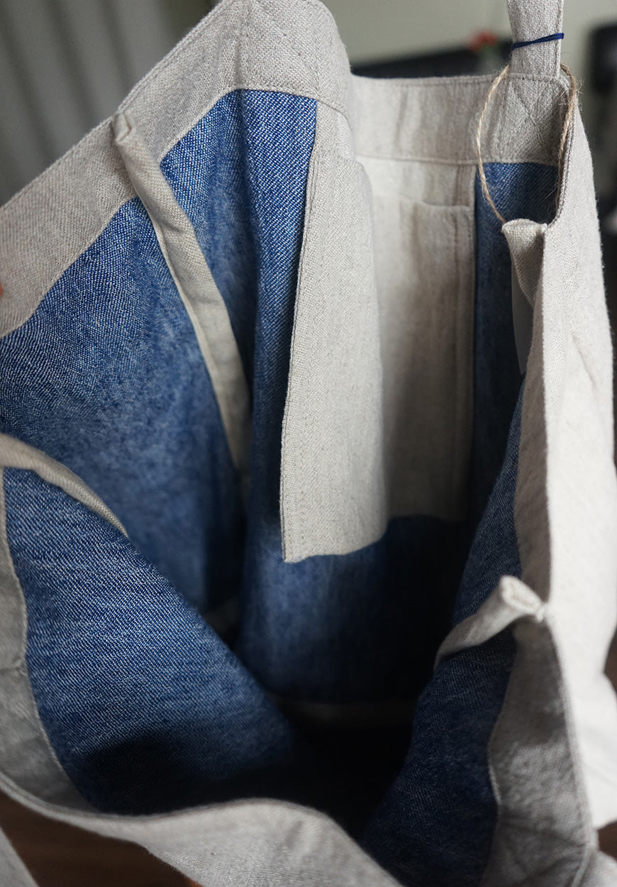 리넨 토트백 (블루) (~4월 26일까지 주문가능)