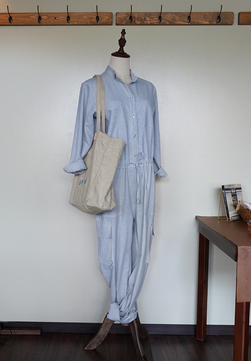 리넨 토트백 (블루) (~4월 26일까지 주문가능)