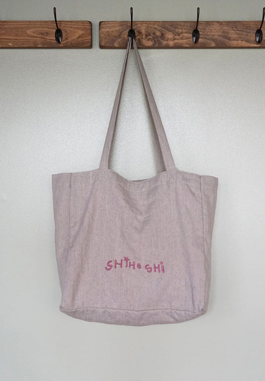 리넨 토트백 (핑크_자수에디션) (~4월 26일까지 주문가능)